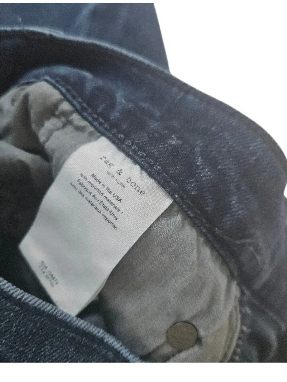 Rag & Bone Men's Dark Blue Skinny Fit 2   Straight-Leg Jeans